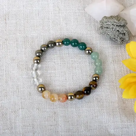 💰Original Dhan Yog Bracelet with FREE Raw Selenite Plate | Money Magnet Bracelet 8mm | Lab Certified💰