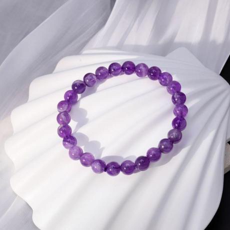 💜 Original Purple Natural Amethyst Bracelet (Unisex 8mm) | Lab Certified💜