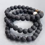 🌋 Original Black Natural Lava Rock Bracelet (Unisex, 8mm) 🌋| Lab Certified