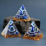 🧿 Original Evil Eye Protection 5cm/6cm Pyramid| 100% Natural Stone 🧿