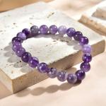 💜 Original Purple Natural Amethyst Bracelet (Unisex 8mm) | Lab Certified💜