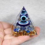 🧿 Original Evil Eye Protection 5cm/6cm Pyramid| 100% Natural Stone 🧿