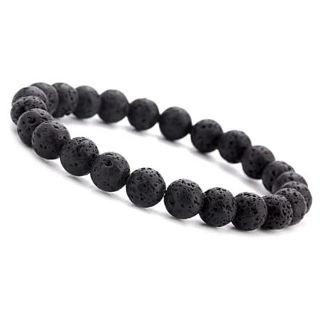 🌋 Original Black Natural Lava Rock Bracelet (Unisex, 8mm) 🌋| Lab Certified