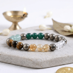 💰Original Dhan Yog Bracelet with FREE Raw Selenite Plate | Money Magnet Bracelet 8mm | Lab Certified💰
