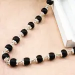 🔱 Charutty Original Karungali Silver Cap Mala (54 Beads) + Karungali Bracelet (6–8 mm) 🔱