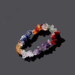 7 Chakra Gemstone Chip Bracelet, Healing Crystal | Lab Certified