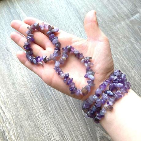 ✨ Charutty Amethyst Gemstone Chip Bracelet | Lab Certified ✨