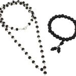 🔱 Charutty Original Karungali Silver Cap Mala (54 Beads) + Karungali Bracelet (6–8 mm) 🔱