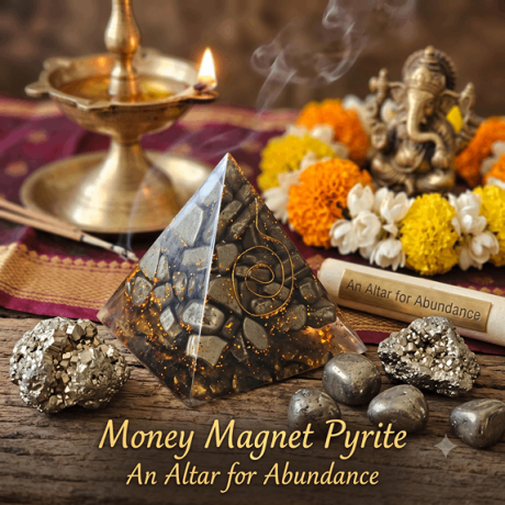 💰 Money Magnet Pyrite Pyramid – Attract Wealth, Success & Positive Energy | 5cm/6cm size