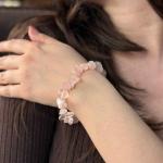 ✨ Charutty Rose Quartz Chip Bracelet  | Lab Certified✨