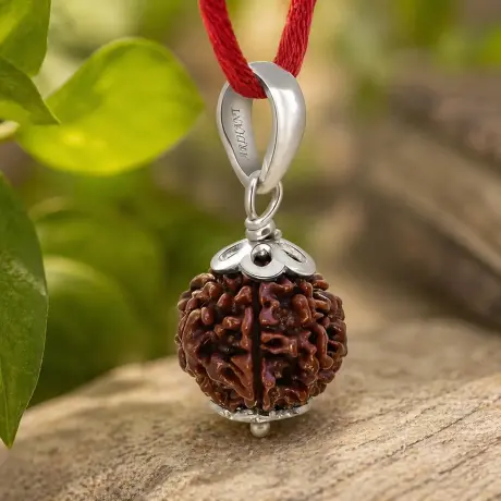 ॐ Original Nepal Origin 5 Mukhi (Panchmukhi) Rudraksha  Pendent with Certificate ॐ