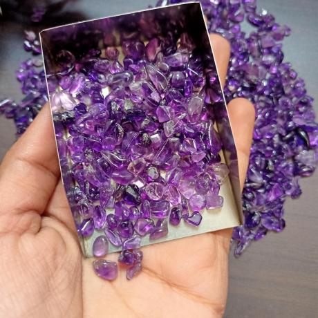 ✨ Charutty Authentic Amethyst Chips Stone  | Lab Certified✨
